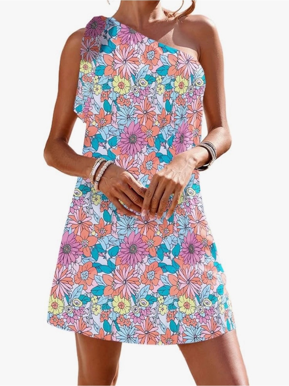 One shoulder dress
